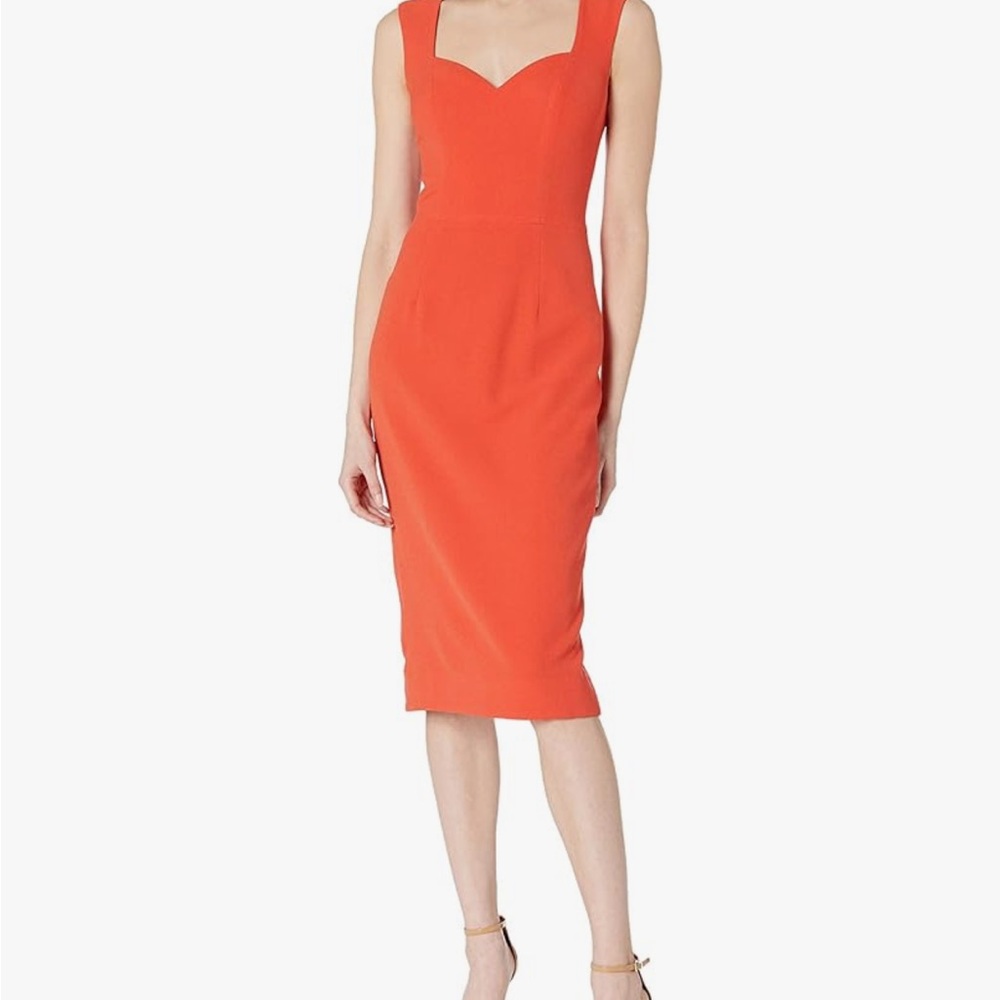 Elle Midi Dress in Poppy